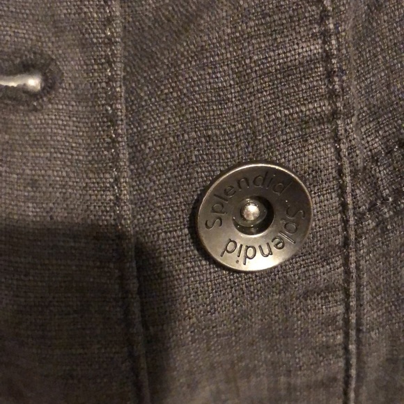 Splendid collection linen blend jean jacket - Picture 3 of 11